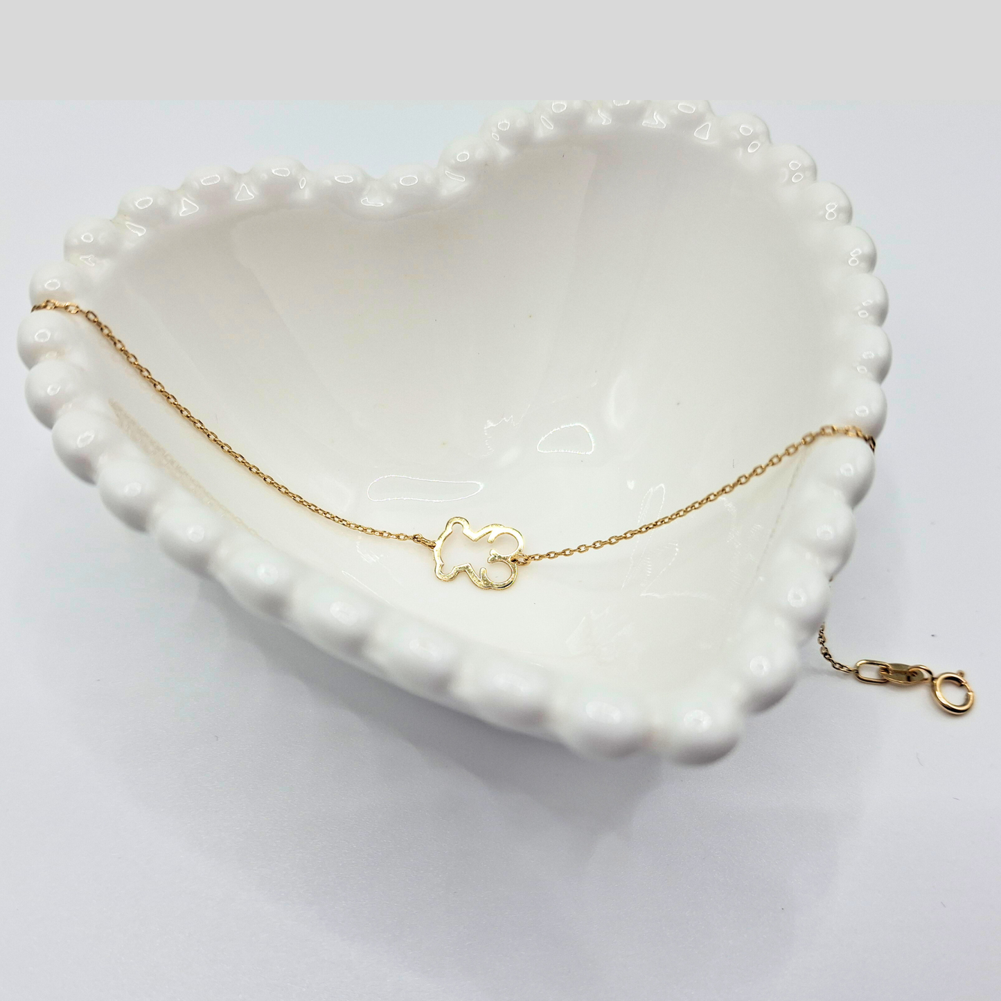 Pulsera oso, 18K oro italiano