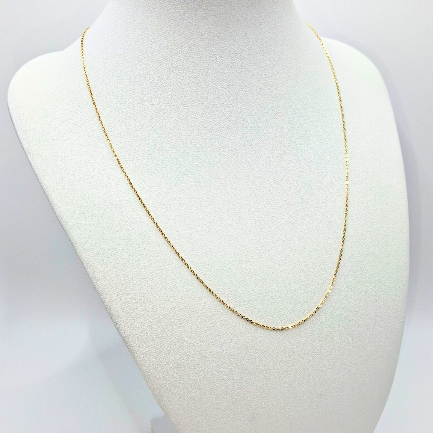 Cadena forzatina 45 cm, oro italiano 18k