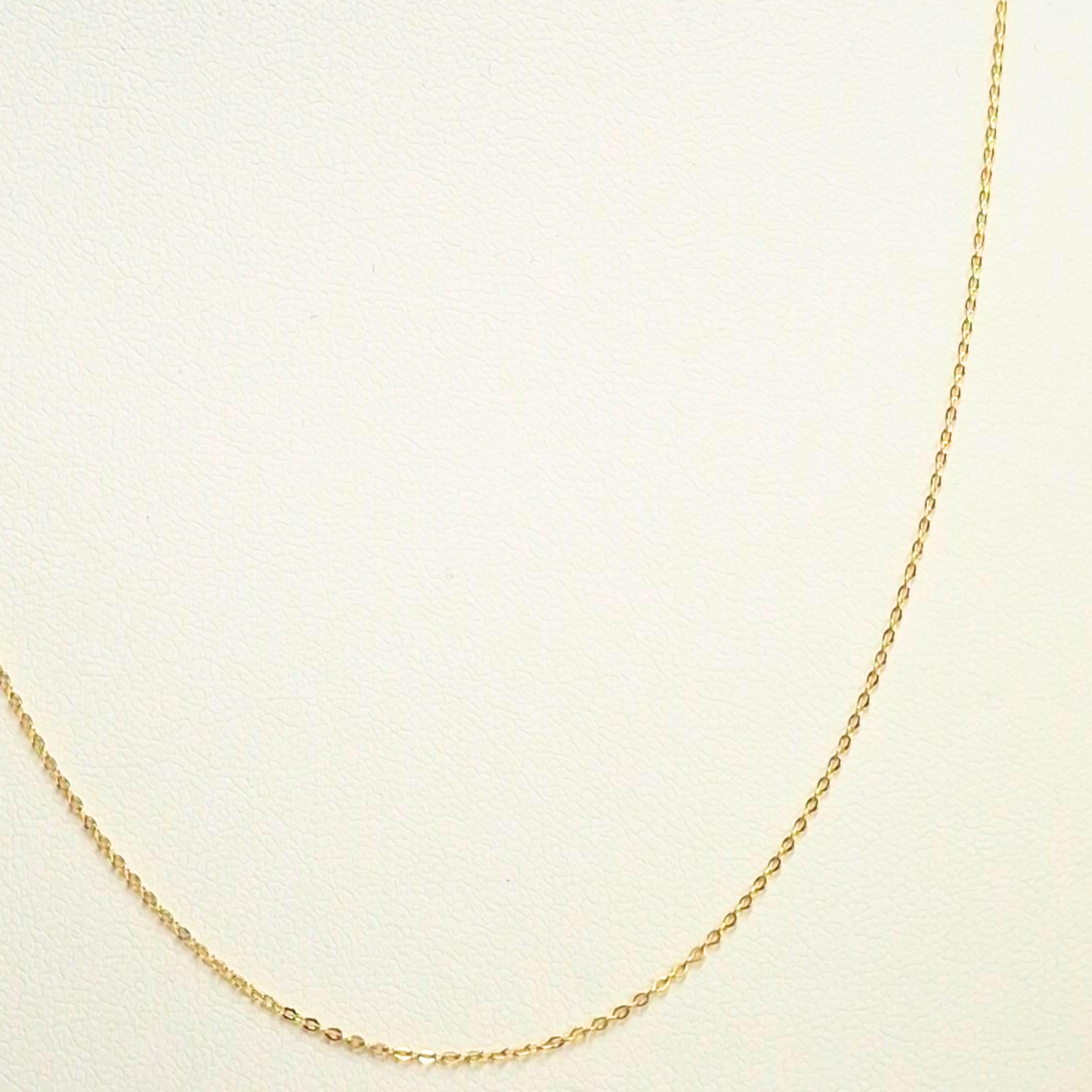 Cadena forzatina oro 18k, ajustable 45 y 40 cm