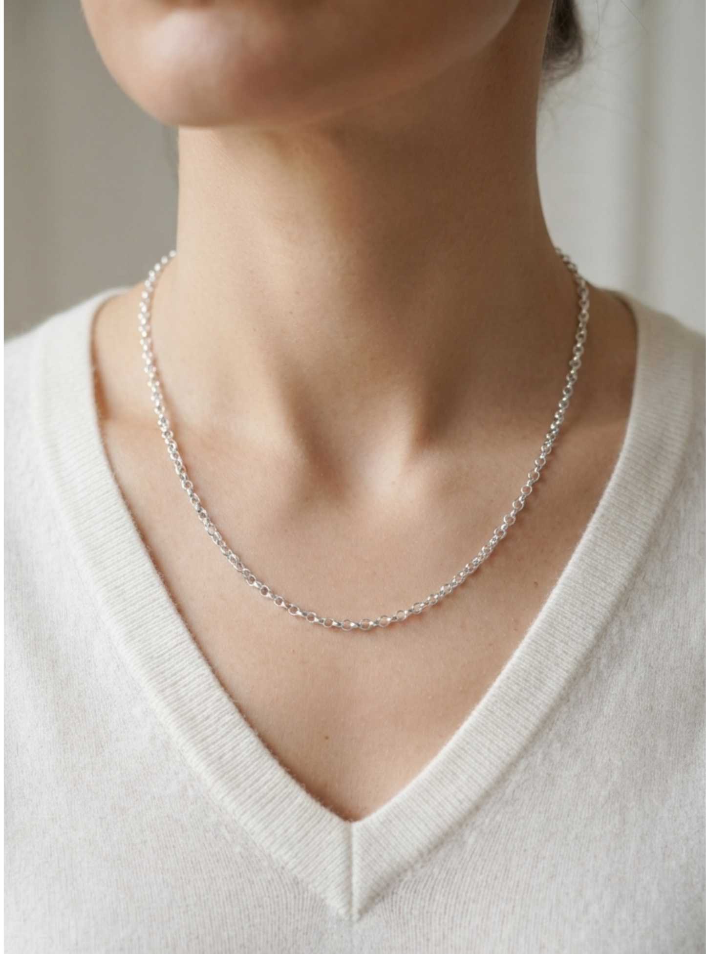 Cadena Rolo Forzatina 45 cm Plata 925 Rodinada