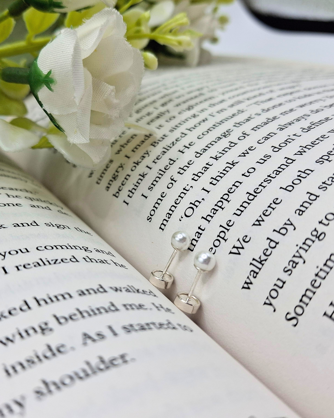 Aros Abridores Perla de plata