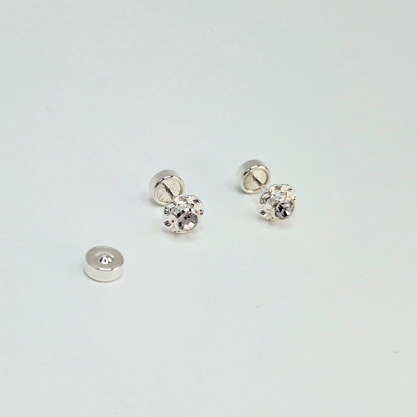 Aros abridores Flor de Circón y plata