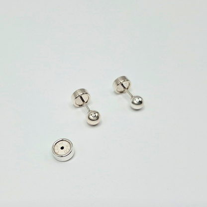 Aros Abridores Bolita de plata