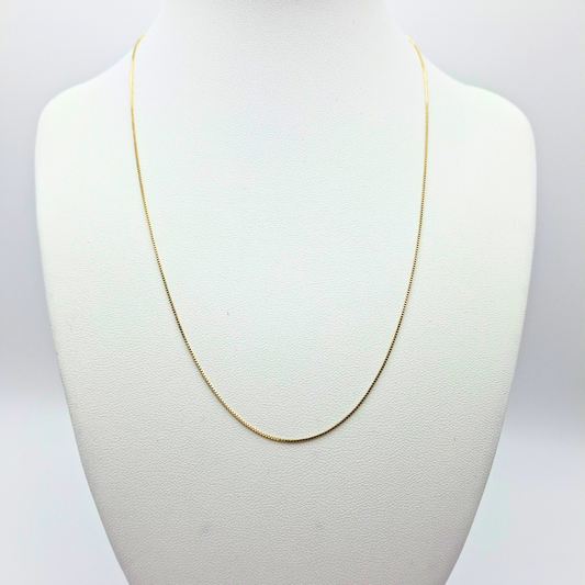 Cadena Veneciana oro italiano 18k, 45 cm ajustable a 40cm