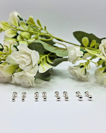 Aros Abridores Bolita de plata