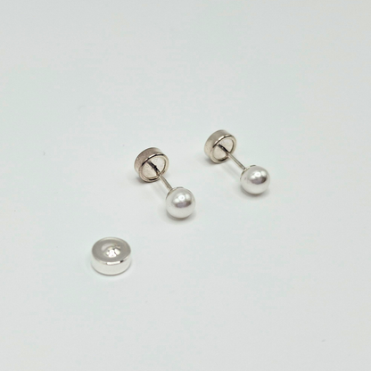 Aros Abridores Perla de plata