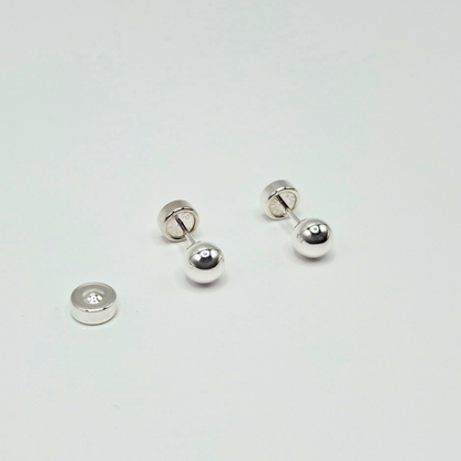 Aros Abridores Bolita de plata