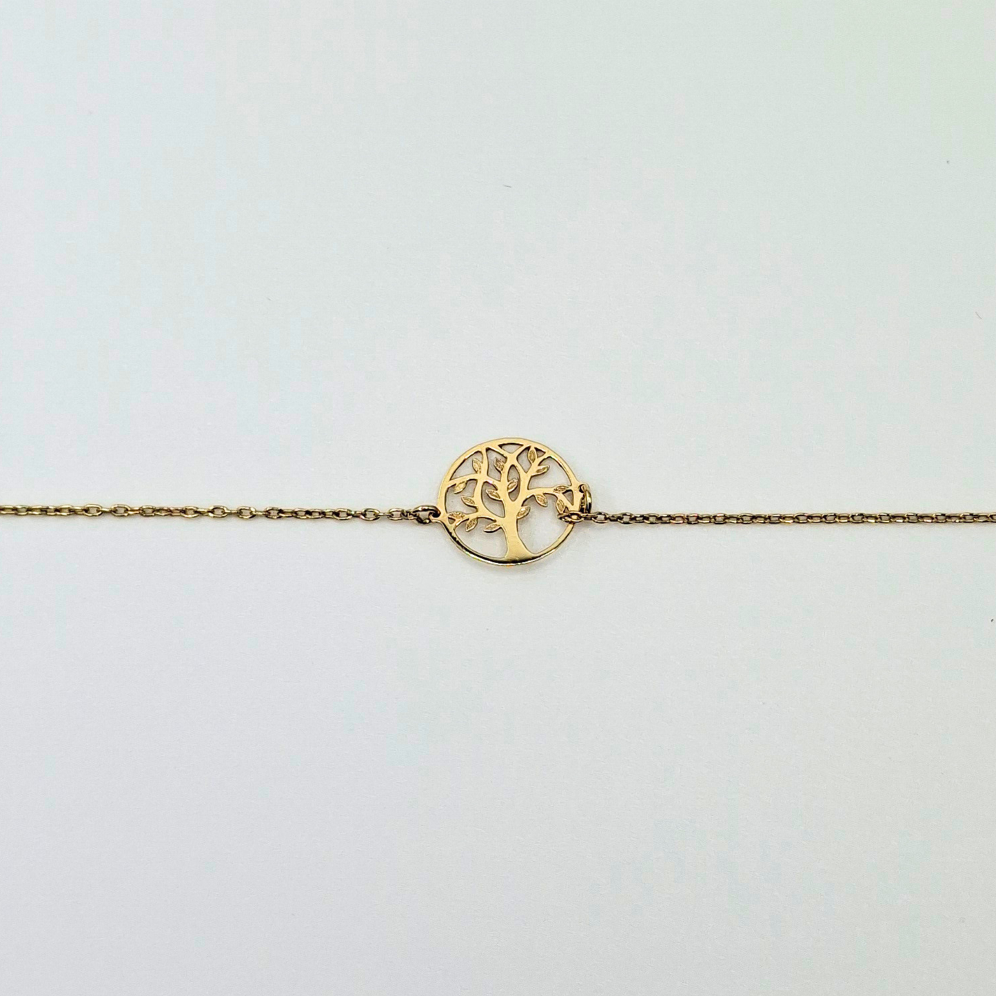 Pulsera árbol de la vida, 18K oro italiano