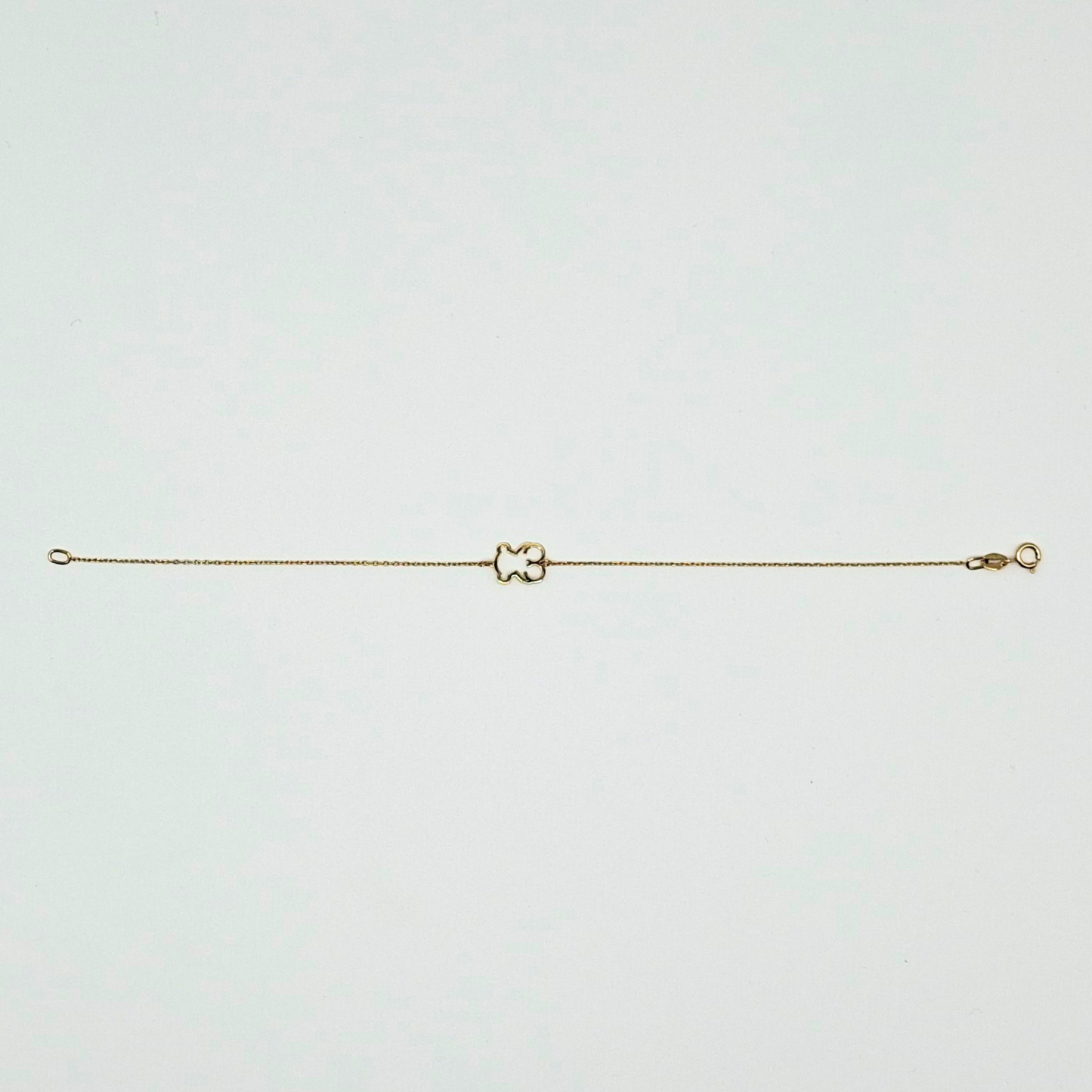 Pulsera oso, 18K oro italiano