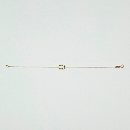 Pulsera oso, 18K oro italiano