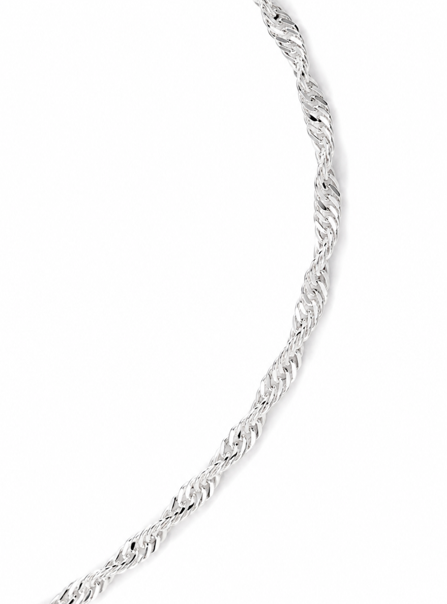 Cadena Singapur 45 cm Plata 925 Rodinada