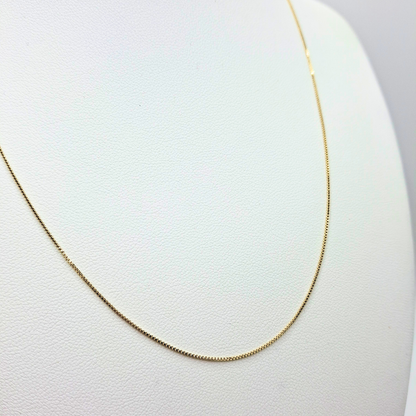 Cadena Veneciana oro italiano 18k, 45 cm ajustable a 40cm