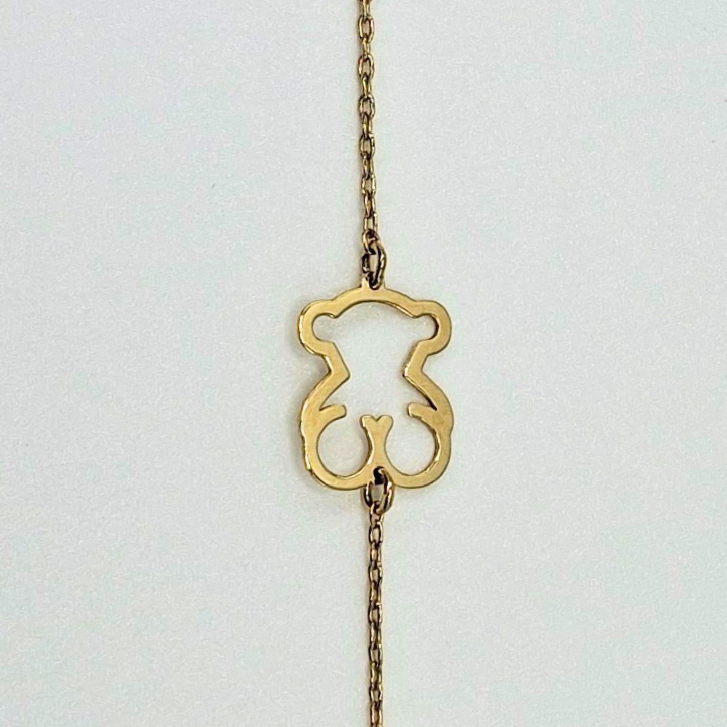 Pulsera oso, 18K oro italiano