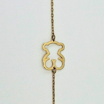 Pulsera oso, 18K oro italiano