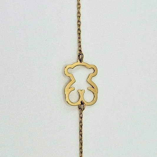 Pulsera oso, 18K oro italiano