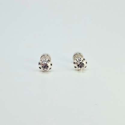 Aros abridores Flor de Circón y plata