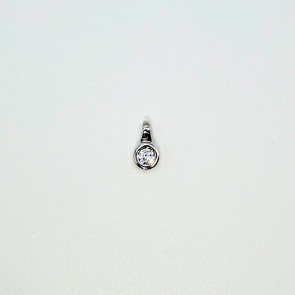 Punto de luz oro blanco 18k