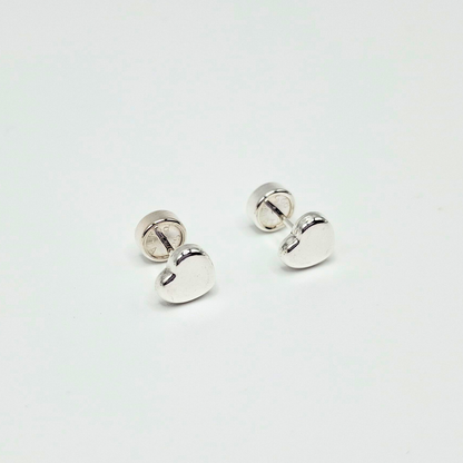 Aros Abridores Corazón de plata