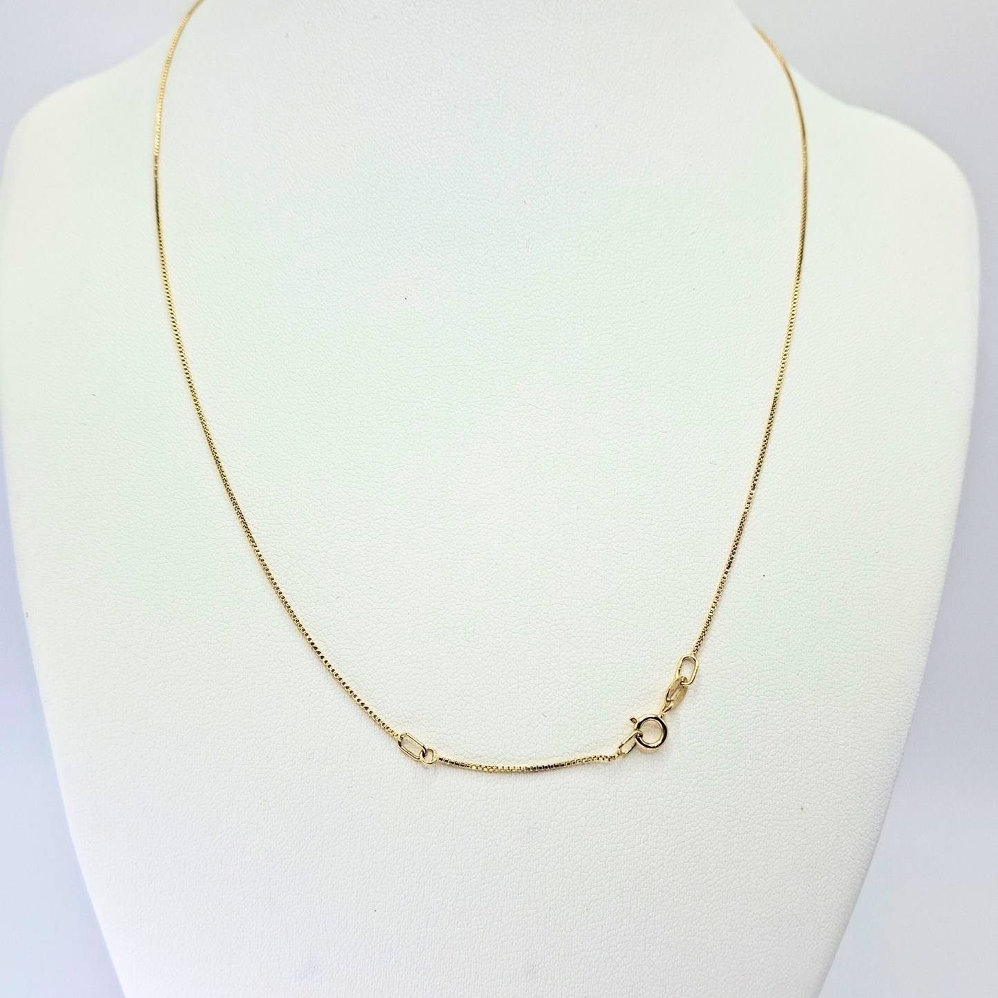 Cadena Veneciana oro italiano 18k, 45 cm ajustable a 40cm