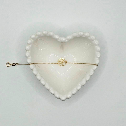 Pulsera árbol de la vida, 18K oro italiano