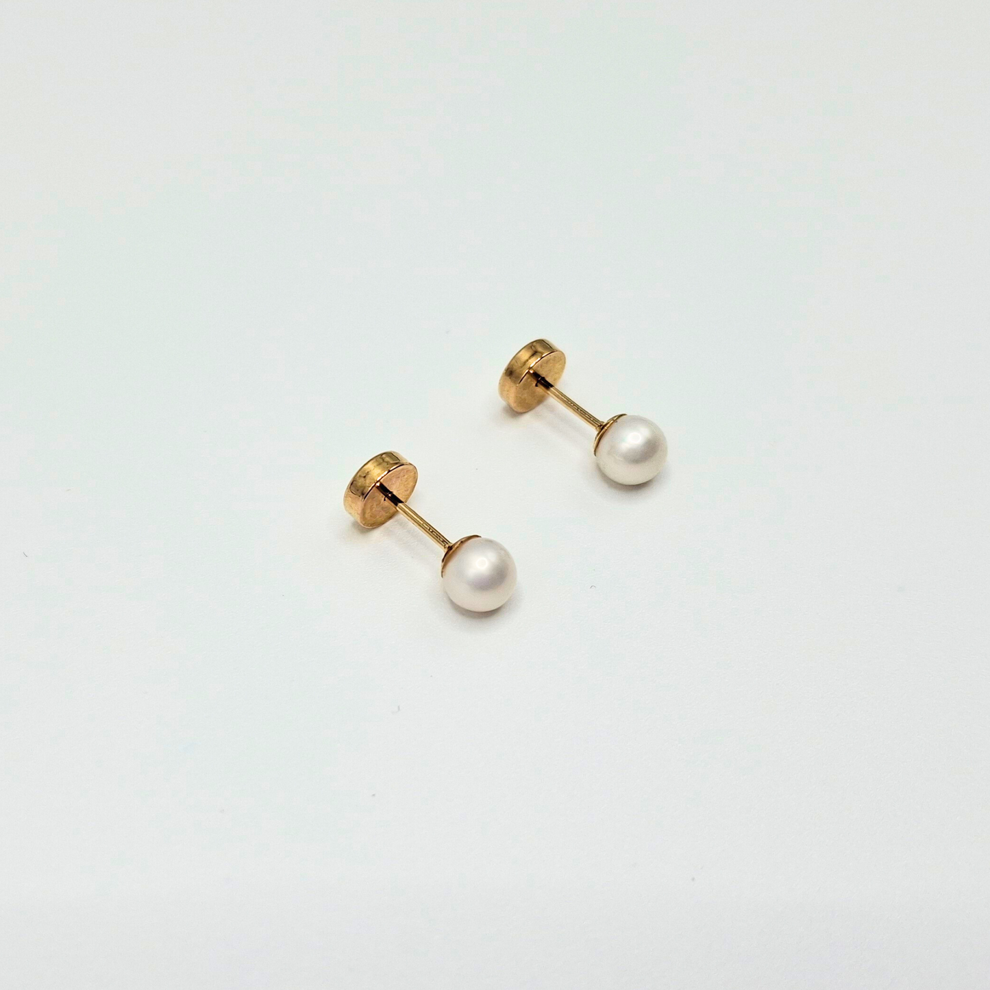 Aros abridores para bebé y niña de oro 18k y perla cultivada