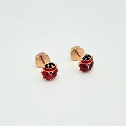 Aros abridores para bebé  y niña de oro laminado 20k modelo chinitas
