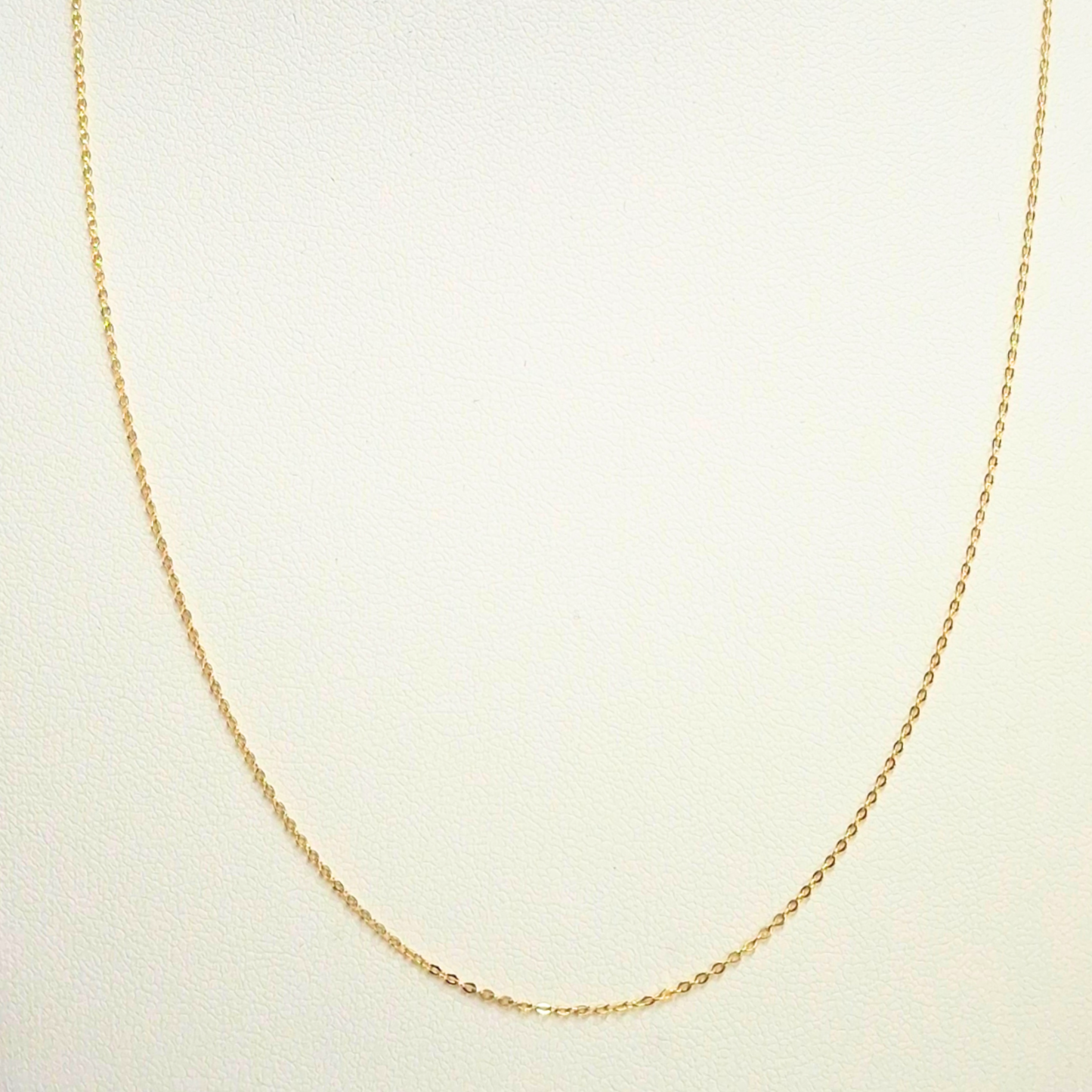 Cadena forzatina oro 18k, ajustable 45 y 40 cm