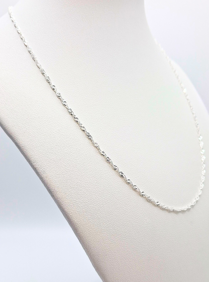 Cadena Singapur 45 cm Plata 925 Rodinada