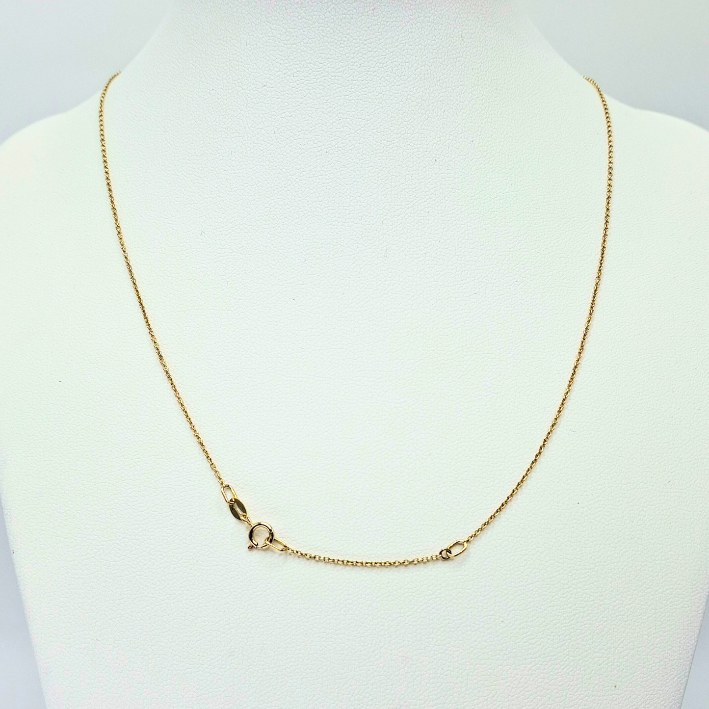 Collar punto de luz, oro italiano 18k