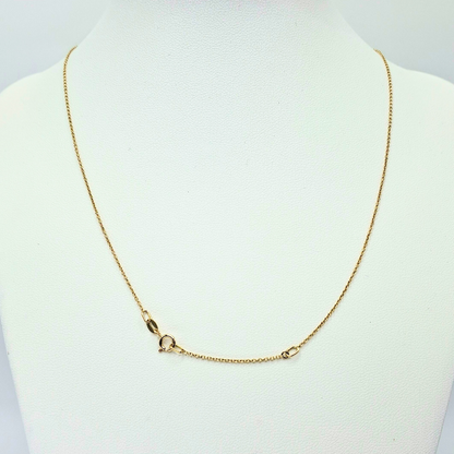 Collar punto de luz, oro italiano 18k