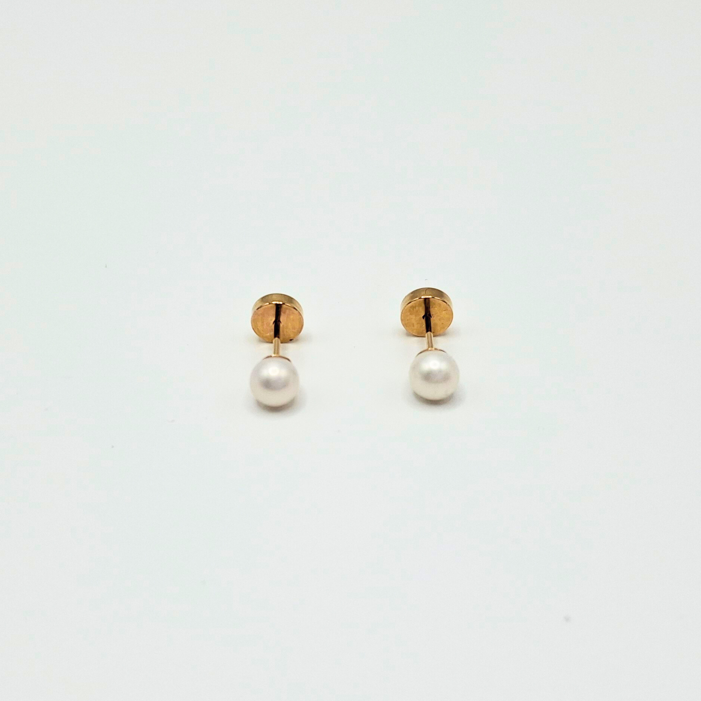 Aros abridores para bebé y niña de oro 18k y perla cultivada