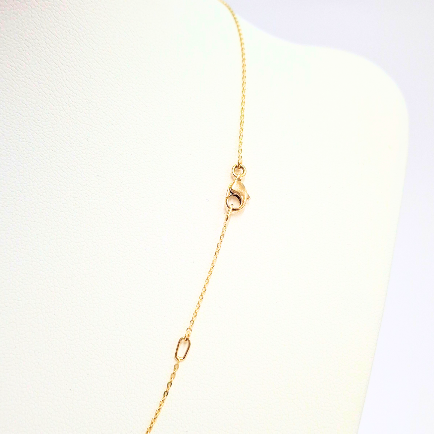 Cadena forzatina oro 18k, ajustable 45 y 40 cm