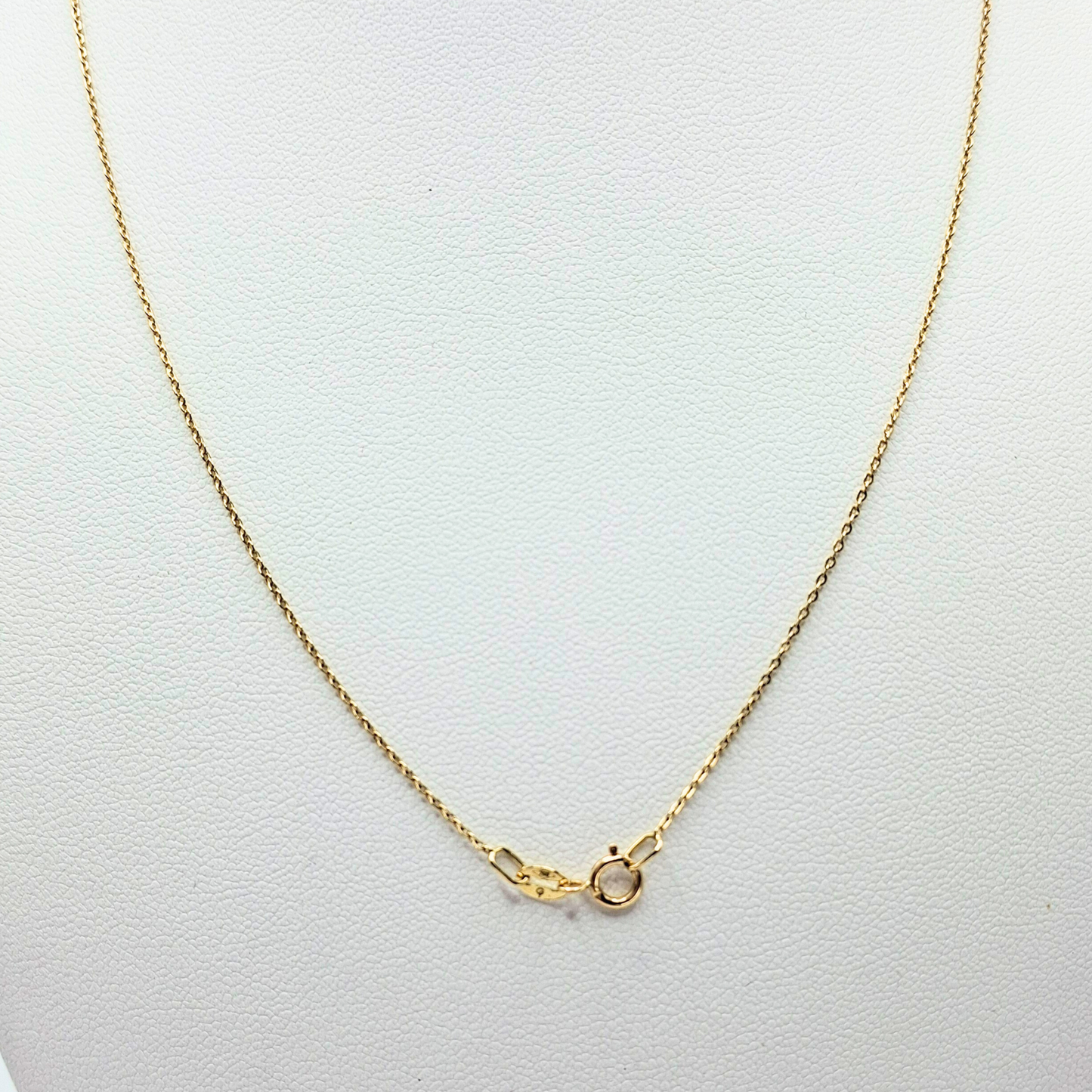 Collar modelo Flor de loto oro 18k, cadena forzatina 40 cm