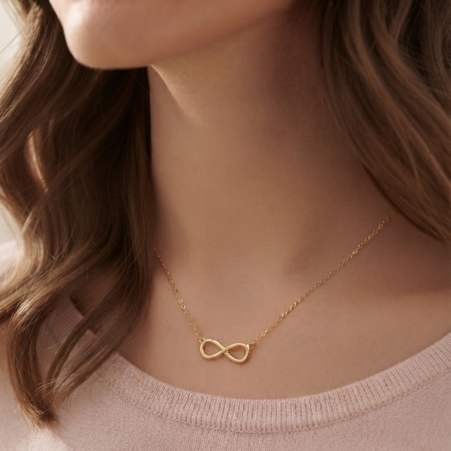 Collar Infinito Plata 925 dorado