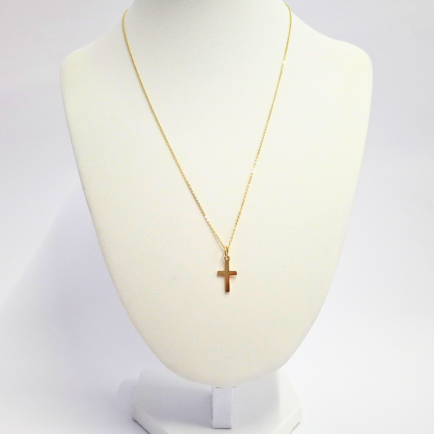 Collar oro italiano 18k, cruz 1