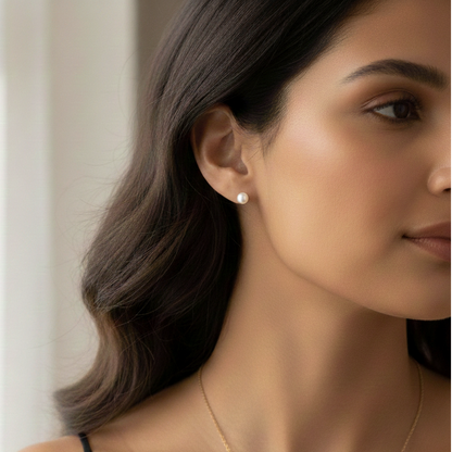 Aros abridores para bebé y niña de oro 18k y perla cultivada