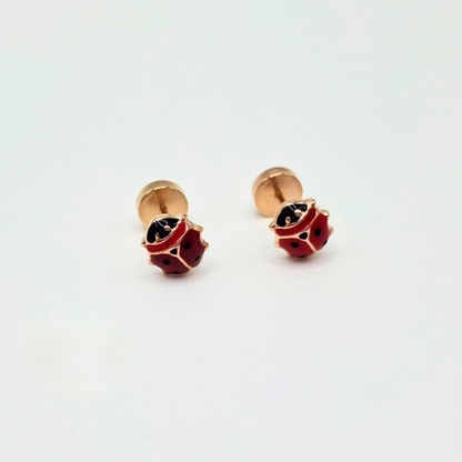 Aros abridores para bebé  y niña de oro laminado 20k modelo chinitas