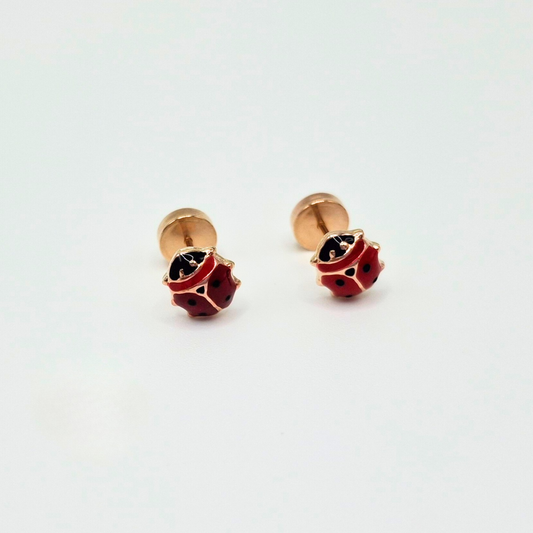 Aros abridores para bebé  y niña de oro laminado 20k modelo chinitas