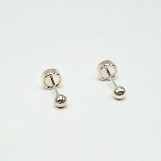Aros Abridores Bolita de plata