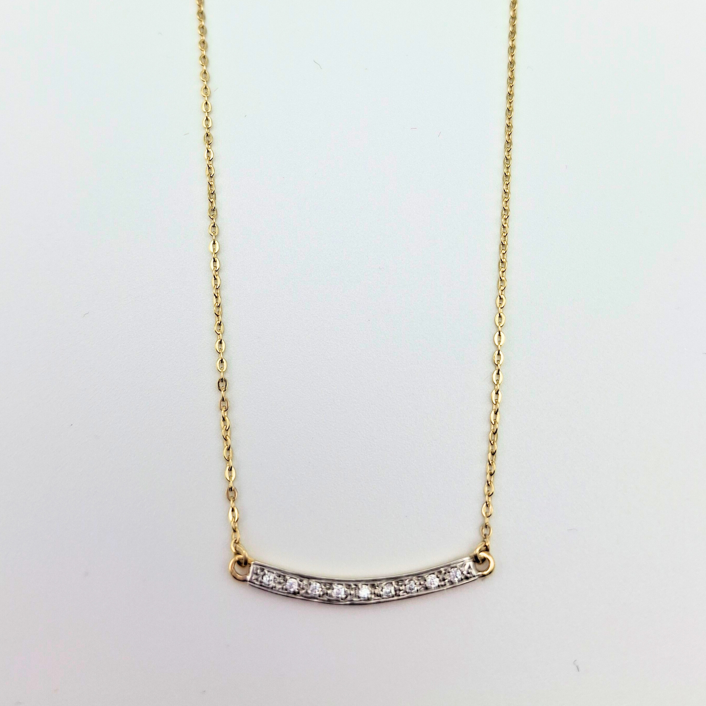 Collar oro italiano 18k, brillantes Swarovski