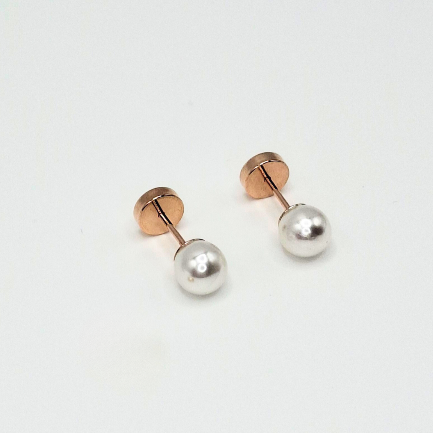Aros abridores para bebé  y niña laminado en oro 20k modelo perla.